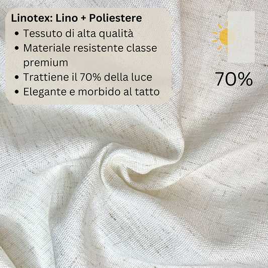 Tenda a pannello Lino Semi-filtrante