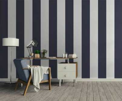 righe grandi Bianco e Blu Navy