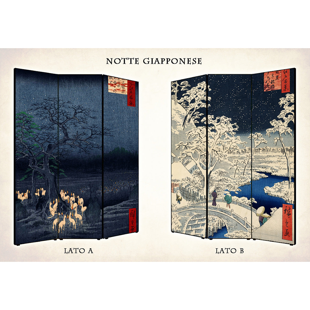 Separè Giapponese Notte stellata