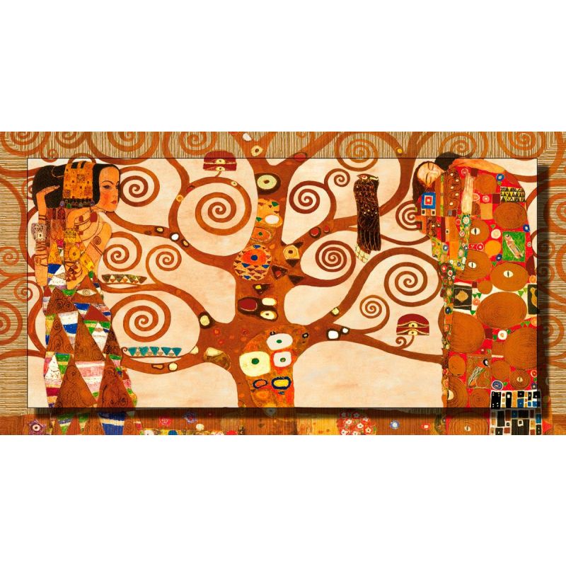Quadro Klimt - Albero dellla Vita cornice decorata