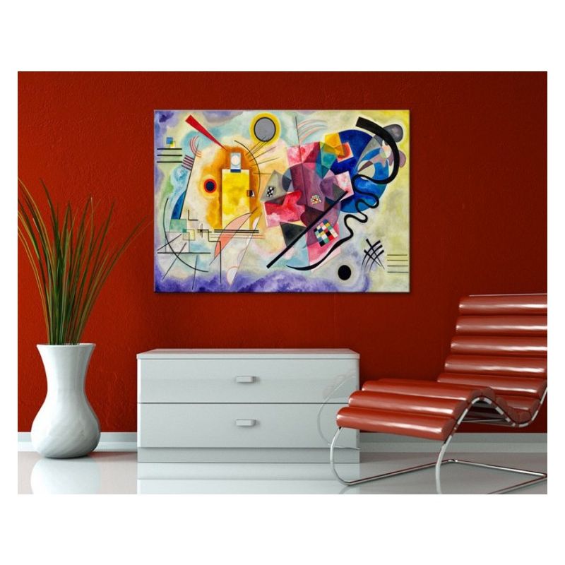 Famoso Cuadro Kandinsky Giallo, Rosso, Blu Stampa su tela 90x60cm